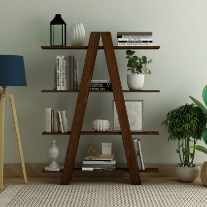 A Stand Kitaplık Ceviz Renk 150x100