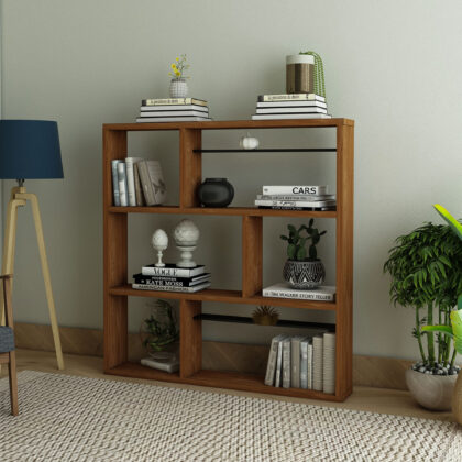 Konsol Kitaplık Teak Renk 130x115