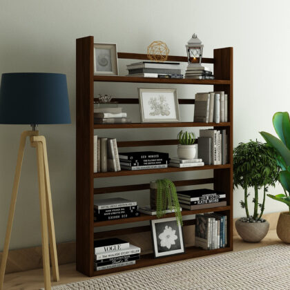 Raflı Kitaplık Ceviz Renk 160x125